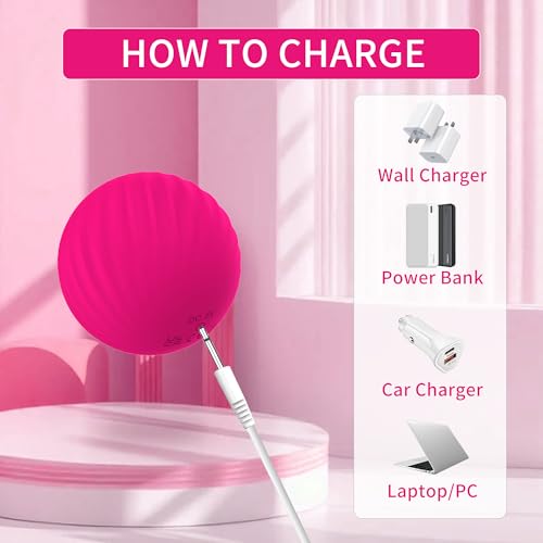 Kelemeida Handheld Portable Massage Electric Vibrating Waterproof Balls for Myofascial Release, Trigger Point Therapy, Mus...