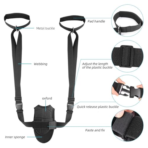 Foot and Calf Stretcher, Adjustable Stretch Band for Plantar Fasciitis Achilles Tendonitis Heel Spurs Foot Drop, Leg Stret...
