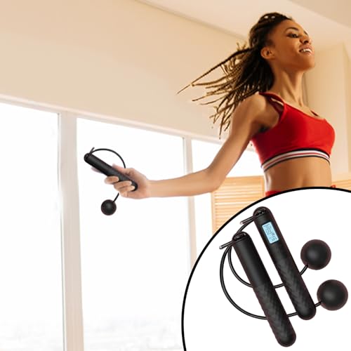 Skipping Ropes Without Rope Fitness Training Digital Counting Rope Heavy Jump Ball for Women Suitable for Women Outdoor Tr...