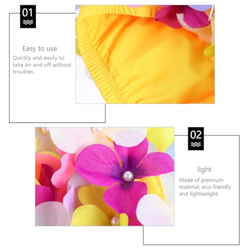 Didiseaon Flower Swim Cap Petal Shower Cap for Women Girls Three-Dimensional Floral Petal Stylish Bathing Hat Retro Handma...