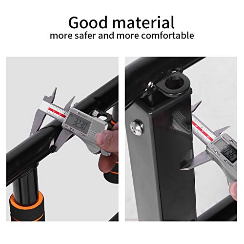 NEWAN Pull Up Bar Wall Mounted Chin Up Bar Multi-Grip Full Body Strength Training Workout Dip Bar,Power Tower Set Support ...