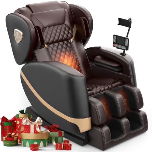 FURNIMAT 2025 Massage Chair Full Body, Zero Gravity Massage Chair with 10 Fix Rollers, Heating, Foot Massage, Auto Modes, ...