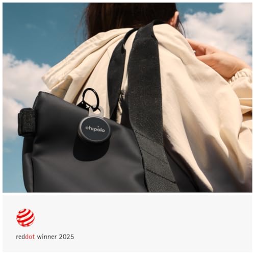 Chipolo LOOP - Rechargeable Bluetooth Tracker for Key and Pocket Location, Compatible with Apple or Google, Call Your Phon...