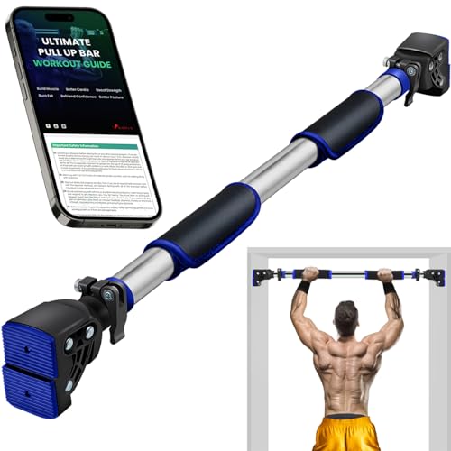 Pull Up Bar for Doorway Chin Up Bar, No Screws Door Frame Width Locking Adjustable 72-97cm (28-38 in) Body Fitness Trainin...