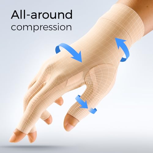 FREETOO Compression Gloves for Arthritis for Women Men, Arthritis Gloves for Women for Pain, Carpal Tunnel Gloves for Slee...