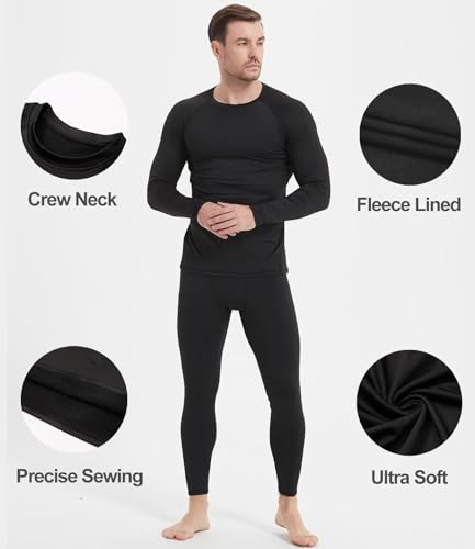 Dalavch 5 Pack Thermal Compression Shirts for Men Long Sleeve Running Gear Undershirt Base Layer for Winter Cold Weather