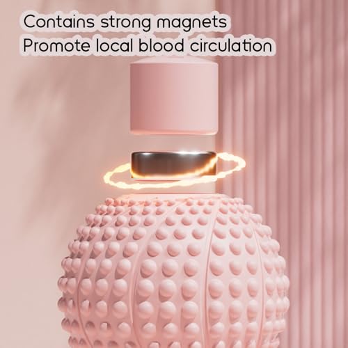 Magnetic Massage Ball - Deep Tissue Muscle Relief & Myofascial Release (Pink)