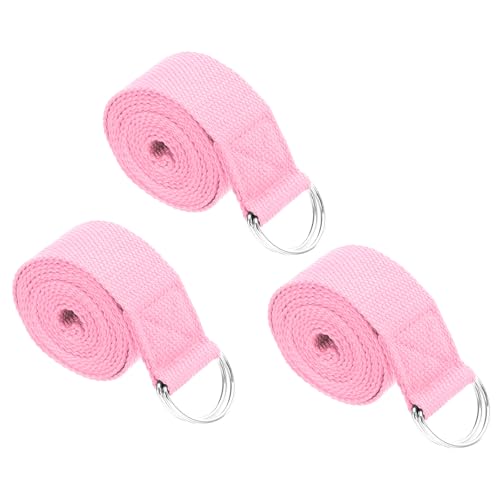 PATIKIL Yoga Strap for Stretching Cotton Yoga Belt with Adjustable Metal D-Ring Buckle Stretch Band for Fitness Pilates