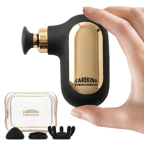 CAREKING Mini Massage Gun, Deep Tissue Small Muscle Massager for Pain Relief, Travel Massage Gun for Neck Shoulder Thigh B...