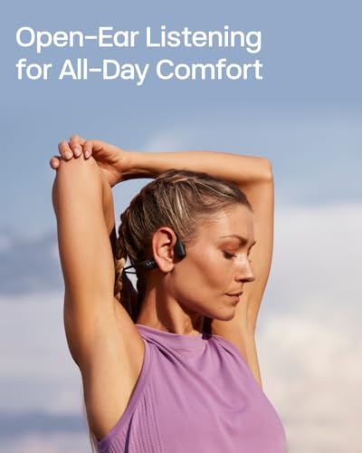 SHOKZ OpenRun Pro-Bone Conduction Headphones, Open-Ear Bluetooth Wireless Sport Headphones for Running and Workout, Sweat ...