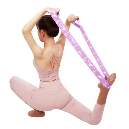 Xensamy Yoga Strap with 10/12 Loops - Multi-Functional Stretch Band for Pilates, Dance, Gymnastics, Physical Therapy, Flex...