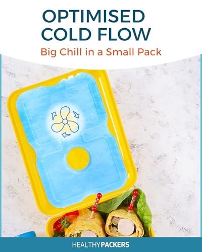 Healthy Packers Ice Packs for Lunch Boxes & Coolers - Freezer Packs - Original Cool Pack | Cooler Accessories for Beach, C...