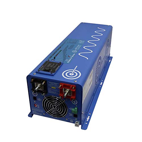 Aims Picoglf40W12V240Vs 4000 W / 12000 W Peak Pure Sine Inverter Charger 12Vdc 240Vac Input To 120/240 Vac Backup Power