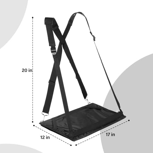 ALPHABET WONDERS Laptop Harness - Wearable Laptop Stand for Up to 17" Laptops, Tablets & E-readers - Adjustable Straps, In...