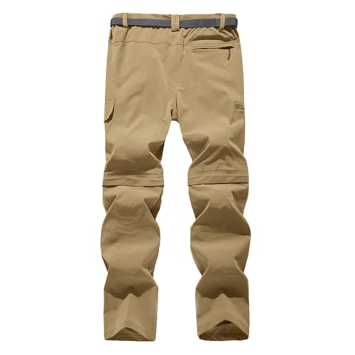 Mens Hiking Pants Outdoor Convertible Waterproof Quick Dry Zip Off Pants Lightweight Fishing Camping Work Outdoor Cargo Pants