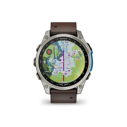 Garmin D2™ Mach 2 – 47 mm, Premium Aviator Smartwatch with GPS, Advanced Flight Maps, LED Flashlight, Built-in Microphone/...