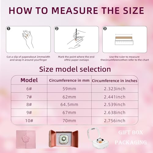 Smart Ring Health Tracker, for men and women, equipped with heart rate monitor, sleep tracker, 8 exercise modes, step coun...
