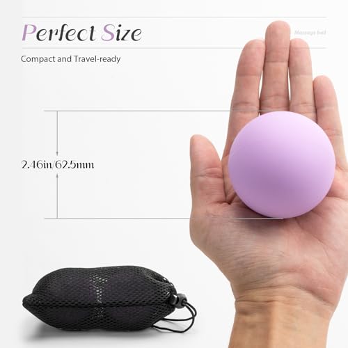 SUBCULTUREPICK Massage Lacrosse Balls for Myofascial Release,Yoga Deep Tissue Massage,Trigger Point Therapy and Foot Plant...