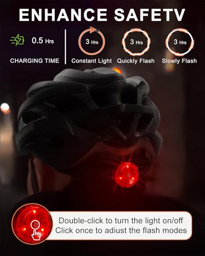 KINGBIKE Bike Helmet for Adult Men Women Youth Road Commute Mountain Cycling Helmets with USB Rechargeable Light Replaceab...