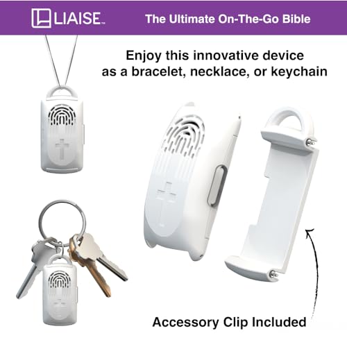 LIAISE Wearable Audio Wrist Band, WWJD Bracelet and Audio Bible, 300+ Verses from NIV, Jesus Bracelet Speaker, Christian W...