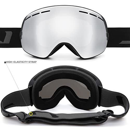 Juli Ski Goggles,Winter Snow Sports Snowboard Goggles with Anti-Fog Lens BNC