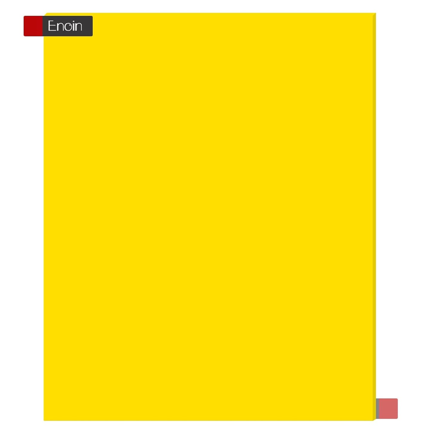 Enoin Yellow Tinted Plastic Sheets - 8x12 inches Colored Acrylic Sheets 1/8 Thick for Laser Cutting DIY Art Craft