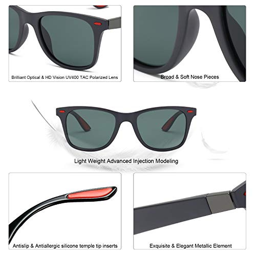 SOJOS Polarized Sports TR90 Sunglasses for Running Cycling Fishing Golf Driving SJ2101