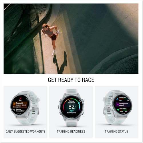 PlayBetter Garmin Forerunner 570 (42mm, Slate Gray/Translucent Black) Advanced GPS Running and Triathlon Smartwatch Bundle...