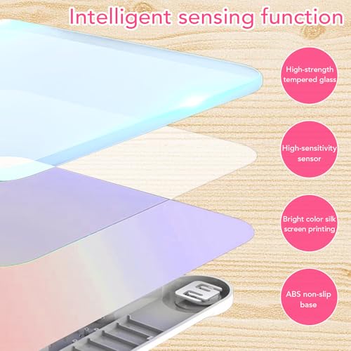 Weight Scales Bathroom, Smart Scale for Body Weight Accurate Measurement, Tempered Glass Digital Bathroom Scale, Weight Sc...