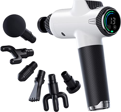 Fusion Black Pro Deep Tissue Massage Gun for Athletes - Percussion Muscle Massager for Pain Relief and Relaxation - Chirop...
