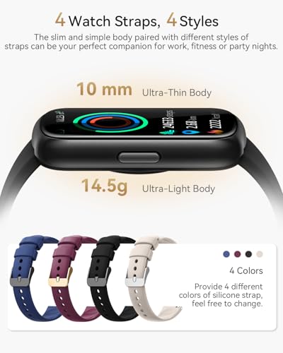 Fitness Tracker, Smart Watches for Women Men with Heart Rate/SpO2/Sleep Monitor, IP68 Waterproof Fitness Watches for Women...