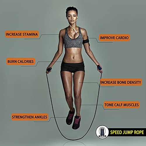 HLYWEI Speed Agility Training Set, Includes 1 Agility Ladder, 4 Steel Stakes, 1 Sports Headband,1 Jump Rope, 10 Disc Cones...