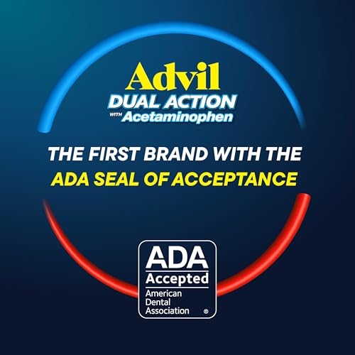 Advil Dual Action Coated Caplets, 125 Mg Ibuprofen and 250 Mg Acetaminophen per Dose (2 Dose Equivalent) for 8 Hour Pain Relief - 216 Count
