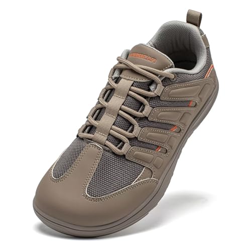 HOBIBEAR Barefoot Shoes Mens | Wide Toe Box | Comfortable Outdoor Minimalist Trail Running Sneaker