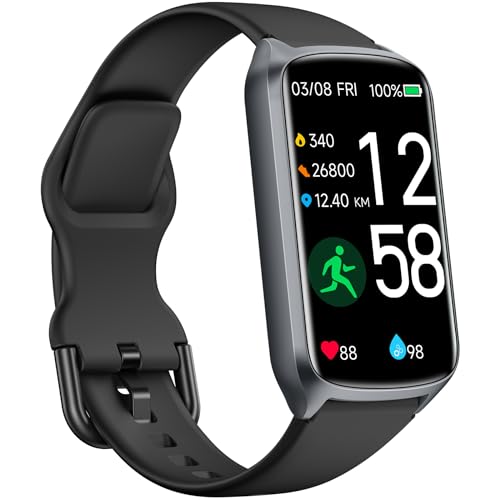 Amzhero Health Fitness Tracker with 24/7 Heart Rate, Blood Oxygen, Blood Pressure, Sleep Tracker, 5ATM Waterproof Activity...