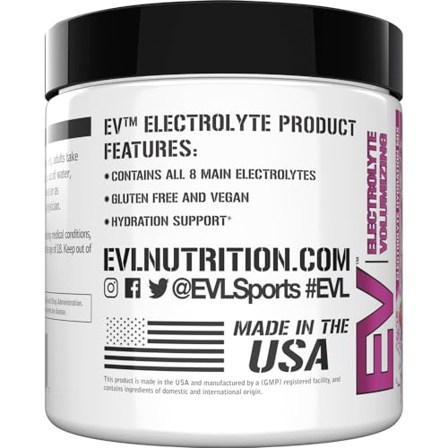Evlution Ultimate Electrolytes Powder Hydration Drink - Quick Replenishing Hydration Powder Drink Mix with 8 Key Electroly...