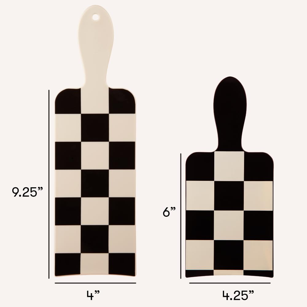 FRAMAR Checkered Balayage Board and Paddle Set - Long and Short Foil For Highlights, Highlighting Board, Hair Salon Supplies, Fo