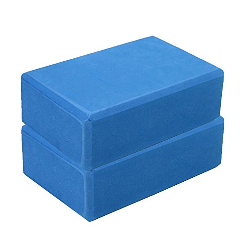 Yoga Block (Set of 2) - EVA Foam Block Soft Surface Foam Bolster Pillow Cushion Exercise Gym Training Pilates Meditation