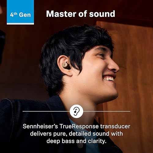 Sennheiser Momentum True Wireless 4 Smart Earbuds, Bluetooth 5.4, Crystal-Clear Sound, Noise Cancelling Earbuds, Comfortab...