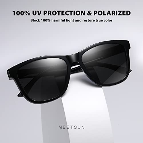 MEETSUN Polarized Sunglasses for Women Men Classic Retro Designer Style Fashion UV400 Protection