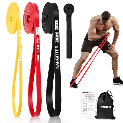 KANGFITER Resistance Bands for Working Out, Pull Up Bands for Men Women, Thick Heavy Resistance Band Set with Door Anchor,...