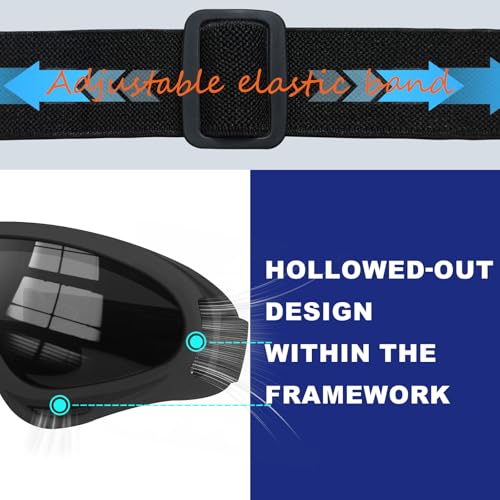 TURVSTPC 3 Pack Ski Goggles ATV Dustproof Dirt Bike Goggles UV Protection Foam Anti for Ski Racing Riding, Off Road Waterp...