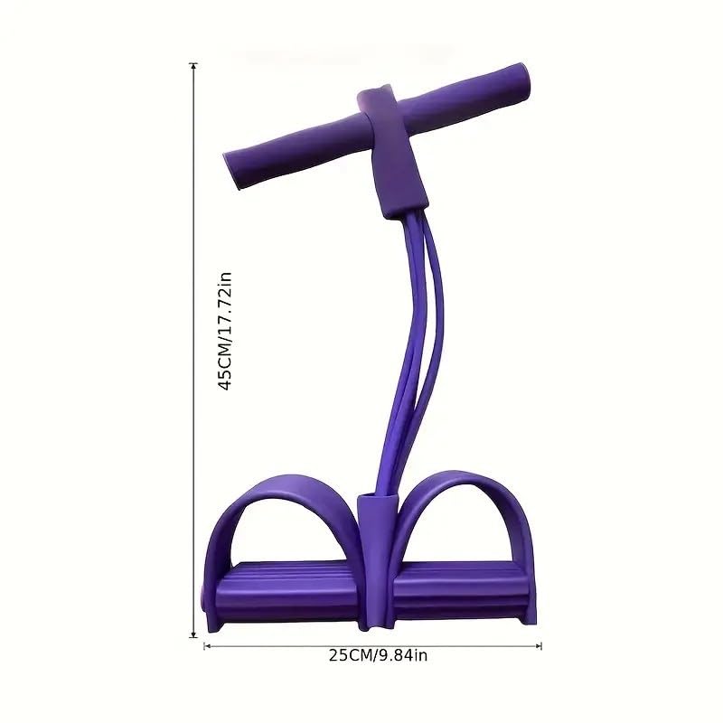 21 Fitness Resistance Bands-4 Tube Pedal Ankle Puller,Pedal Resistance Band with Handle,Resistance Bands,Strength Trainin...