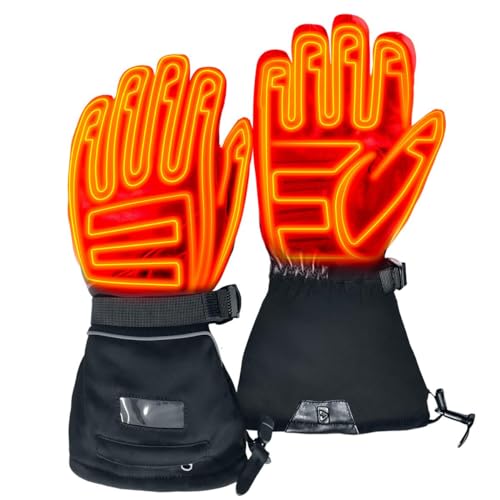 Gerbing GT5 12V Heated Motorcycle Gloves, Unisex, Hybrid Battery/Wired Heating for Powersports, Snowmobile, Hunting