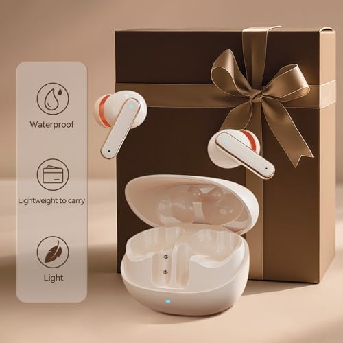 Hoarahloux Bluetooth Wireless Earbuds with Touch Control, Wireless Earphones Bluetooth 5.4, Wireless Headset 4-6H Playtim...