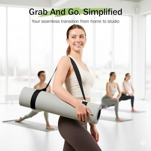 Slim Panda Yoga Mat Straps for Carrying, Adjustable Yoga Mat Carrier Sling Fits All Mats(Mat Not Included)