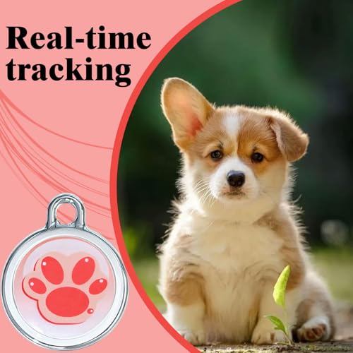 Smart GPS Tracker for Dogs|mini Easy to use Cat GPS Tracker|Waterproof and Drop-Proof|Real-time Positioning Smart Alarm pe...