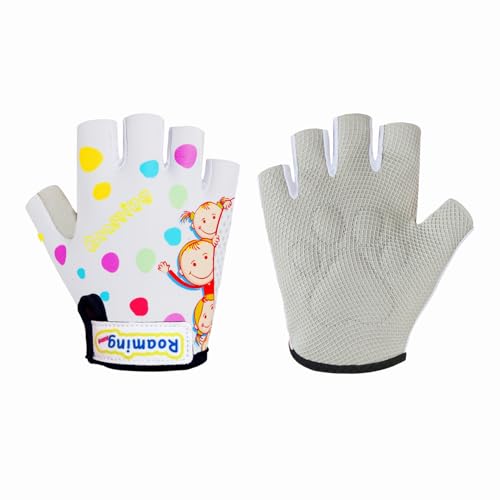 Boyiexin Kids Half Long Finger Climbing Gloves for Age 1-10 Boys Girls Gymnastics Monkey Bars, Good Grip Control Gloves fo...