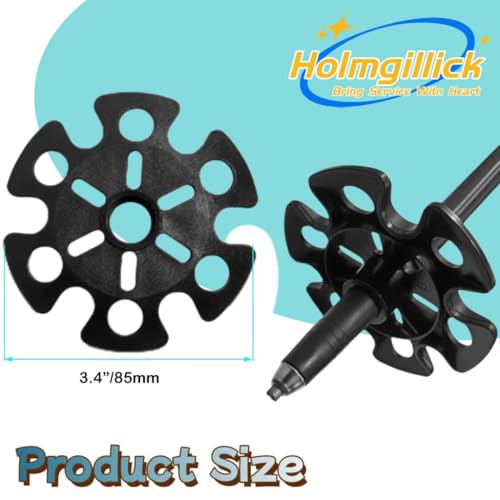 8 pcs Removable Mud Ski Basket Trekking Pole Snowflake Basket,Removable Mud Ski Basket Replacement Accessory for Hiking Poles