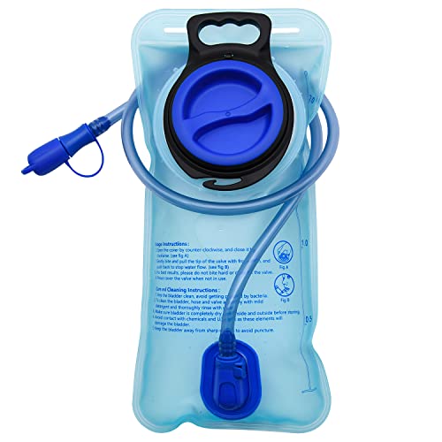 Mdvora 1.5L/2L/2.5L/3L Hydration Bladder, Large Opening Water Storage Bladder Bag, for Cycling Hiking Camping